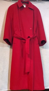 Abrigo de lana de colección Harve Bernard por BENARD HOLTZMAN FORRADO - TALLA 10 rojo oscuro - Imagen 1 de 13