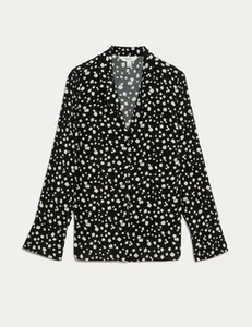 Marks & Spencer Womens Multi Coloured Viscose Long sleeved Shirt - M&S - Picture 1 of 12