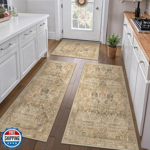 GENIMO Kitchen Mats for Floor Set of 3 Non-Slip Washable, Waterproof Lightwei - Picture 1 of 5