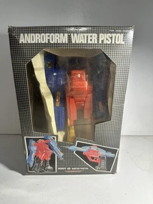 Sealed Blue Box Androform Water Pistol Vintage Transformer Go Bot - Image 1 of 4