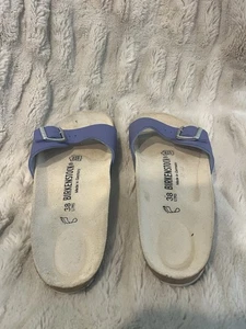 Birkenstock Madrid Sandals - Size 38 - Purple Leather - Made in Germany - US 8 - Picture 1 of 7