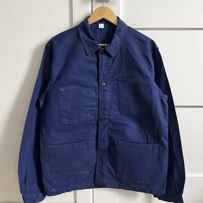 French Vintage Faded Work Jacket Made In France 🇫🇷 Size 48 - Image 1 of 4
