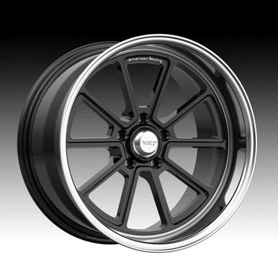 American Racing Vintage VN510 Draft Gloss Preto 18x10 5x4.5 0mm (VN51081012300) - Imagem 1 de 3