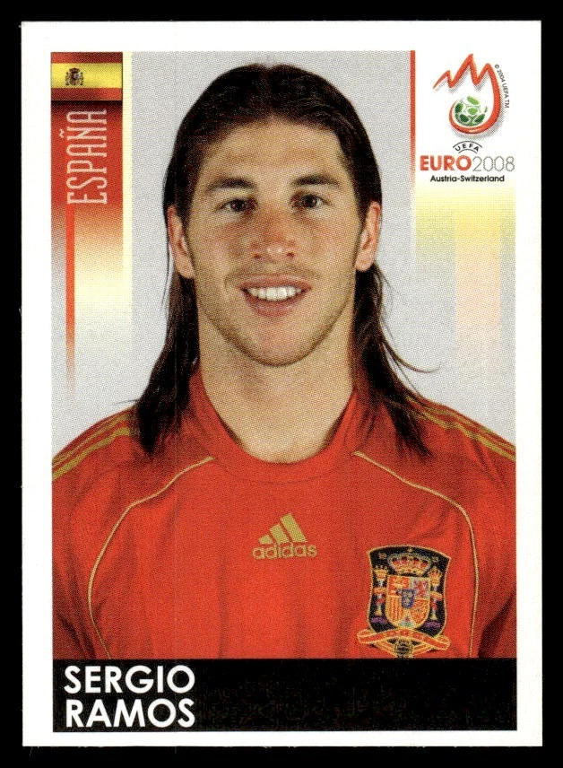 2008 Panini UEFA Euro 2008 Stickers Set Break Sergio Ramos Spain #420 - Image 1 of 2