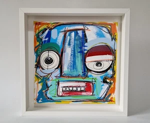 Cliff Phillips b:1975 Original Abstract Portrait Painting "Head One" 2025 - Picture 1 of 4