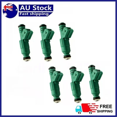 6pcs Fuel Injectors For Holden Commodore VN VR VS VT VU VX VY V6 3.8L 0280155777 - Image 1 of 4