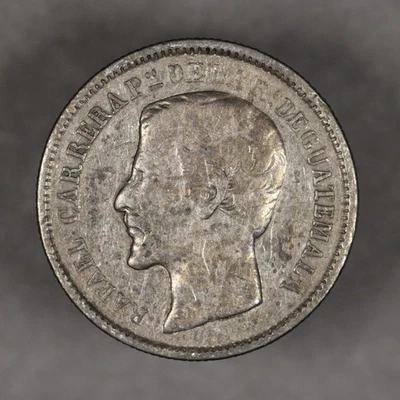 1865 Guatemala Silver 1 Real - Image 1 of 2