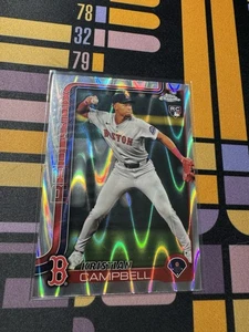 2025 Topps Chrome Kristian Campbell Rookie Ray Wave Refractor Red Sox #171 - Bild 1 von 2