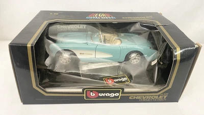 Chevrolet Corvette 1957 convertible 1:18 diecast modelo coche caja de daños Foto 1 de 4