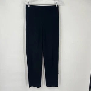 Misook Dress Pants Flat Front Stretch High-Rise Pull On Black Womens Size XS - Picture 1 of 6