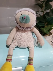 Moulin Roty Les Pachats Cat 9" Kitty Cat Stuffed Plush France Well Loved - Picture 1 of 7