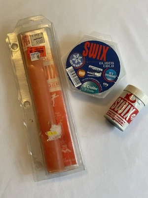 Vintage Cross Country Ski Swix Wax Kit Assortment Products Lot Of 3 SWIX - Image 1 of 4