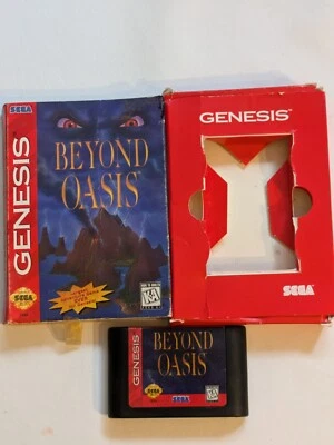 1995 Beyond Oasis Sega Genesis Game Slide Box Working - Image 1 of 4