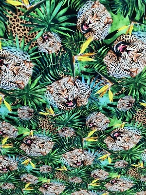 Nuevo diseño exótico de guepardo estampado de bella y bestia en la mejor calidad de nylon spandex Foto 1 de 4