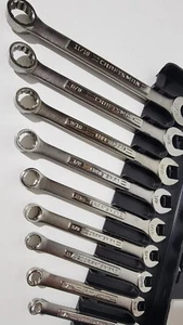 NICE! 🛠 🇺🇸  Vintage Craftsman USA 9-pc -VA- Series SAE Combination Wrench Set - Picture 1 of 14