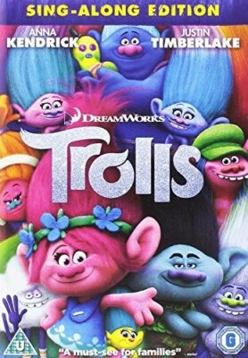 Trolls DVD Children's & Family (2017) Aaron Eckhart Quality Guaranteed - Image 1 of 4