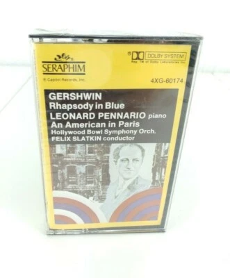 Gershwin Rhapsody in Blue An American in Paris Cassette Tape Capitol Rec Sealed - Image 1 of 4