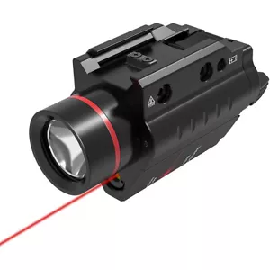 Aluminum Tactical Red Laser LED Flashlight Sight For 20mm Rail Mini Pistol Glock - Picture 1 of 8