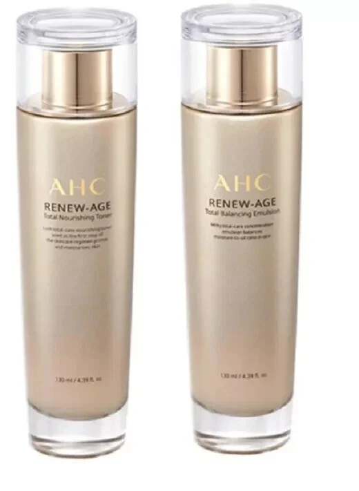 AHC Renew Age Total Nourishing Toner 130ml & Balancing Emulsion 130ml-Anti-Aging - Image 1 of 1