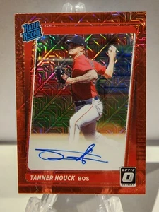 Tanner Houck 2021 Panini Donruss óptica rojo mojo clasificación Prizm novato automático/99 - Imagen 1 de 2