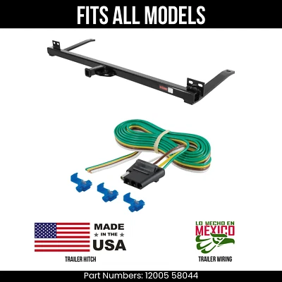 Para 78-87 Oldsmobile Cutlass Supreme Trailer Hitch +4Way Fiação Todos os Modelos Curt - Imagem 1 de 4