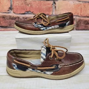 Sperry Top-Sider Damen Bluefish Bootsschuhe Größe 6,5 M braunes Leder 9174657 - Bild 1 von 10