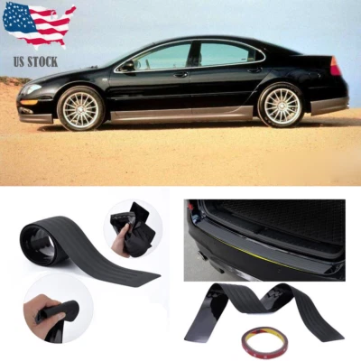 Protector de parachoques negro para alféizar de puerta de coche Chrysler 300M 1947-UP Foto 1 de 4