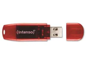 INTENSO USB-Stick Rainbow Line 3502491 USB 2.0 128GB rot/transparent - Bild 1 von 1