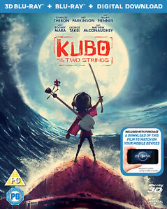 Kubo and the Two Strings (Blu-ray/Blu-ray 3D) - Lenticular Slipcase - New/Sealed