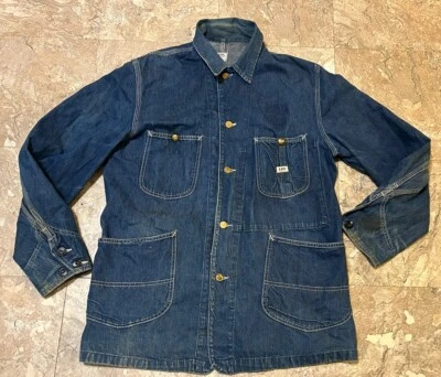 Chaqueta de Colección Años 60 Lee 91-J Sanfordized Jelt Denim Tareas Talla 40 COMO ESTÁ Foto 1 de 4