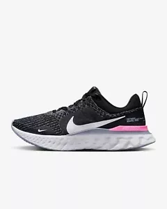 Nike React Infinity 3 Uomo Taglia 11 Corsa su Strada Nero Bianco Palestra DZ3014 001 Nuove - Foto 1 di 8
