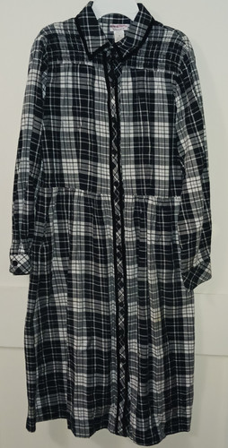 VETEMENTS ABITO DONNA SALESBURG NERO BIANCO A QUADRI TAGLIA M