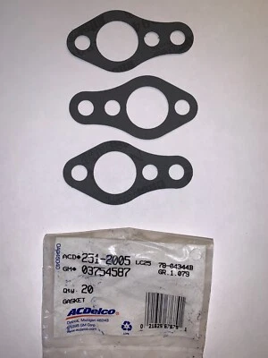 Engine Water Pump Gasket Lot of 3 ACDelco GM Original Equipment 03754587 - Image 1 of 3