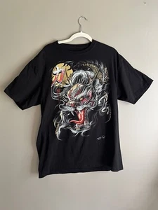 ROCK CHANG White Dragon Double Sided Nose Ring T Shirt Men’s Size XL VG+++ - Picture 1 of 13