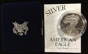 2003 W Proof American Silver Eagle with Original Government Packaging and COA - Picture 1 of 5