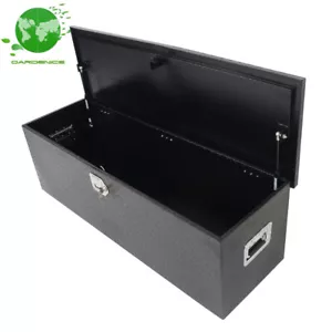 49"×15"×15" Aluminum Tool Box For Truck Pickup Flat Trailer Underbody Black - Picture 1 of 9