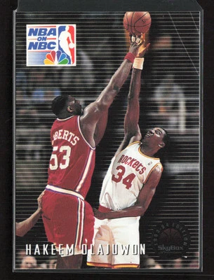 1993-94 SkyBox Premium #6 Hakeem Olajuwon Houston Rockets Near Mint or Better - Image 1 of 2