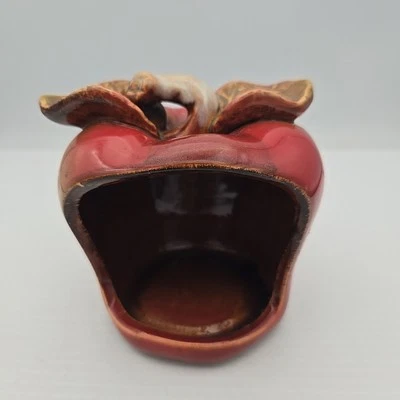 Esponja o soporte para jabón de cocina de manzana de cerámica vintage Foto 1 de 4