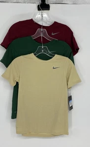 Nike Boys Multicolor Dri-Fit Training Activewear Pullover T-Shirt M Lot Of 3 - Picture 1 of 11
