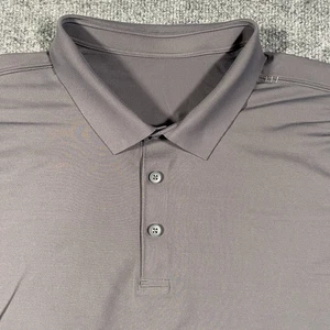 Lululemon Tech Short Sleeve Polo Shirt Mens 2XL Stretch Performance Fabric - Picture 1 of 5