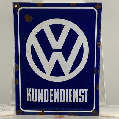 Volkswagen Enamel Sign - 40x30cm (15.7x11.8") - Retro Garage Interior Decoration - Image 1 of 4