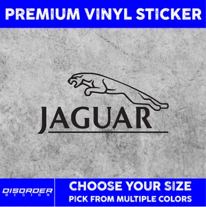 JAGUAR [VINYL STICKER]-for Car/Truck WINDOW-LAPTOP-FOLDER-YOU PICK COLOR/SIZE - Bild 1 von 6