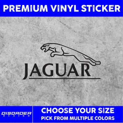 JAGUAR [VINYL STICKER]-for Car/Truck WINDOW-LAPTOP-FOLDER-YOU PICK COLOR/SIZE - Image 1 of 4