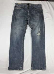 Vintage Quiksilver Quikjean Relaxed Straight Jeans Mens W36 L34 Blue - Picture 1 of 18