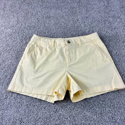 Maison Jules 女式 4 码黄油黄色休闲斜纹短裤棉混纺 — 第 1/4 张图片
