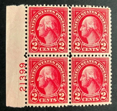 US 634 Plate Block, Mint Not Hinged,  CV=$6.50 - Image 1 of 2