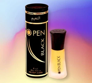 Al Nauim Open Black Attar Men Women Non Alcoholic Perfume Fresh Fragrance 6Ml - Picture 1 of 2
