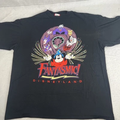 Camiseta Fantasmic Fantasia Villanos Disney De Colección Puntada Única EE. UU. OS Se Ajusta XL Foto 1 de 4