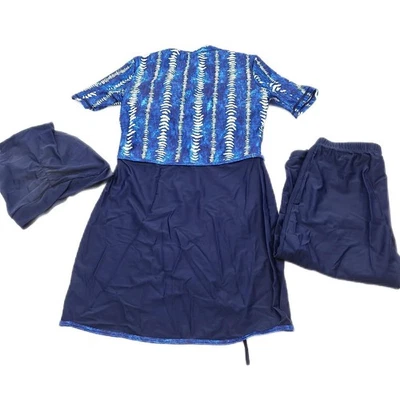 IBTOM CASTLE Muslimischer Burkini Badeanzug Frauen Bademode Vorstellung Strandsc - Bild 1 von 4