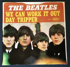 Beatles, Capitol Records, 1965, Thumb Cut, "We Can Work It Out" PS NM - Imagen 1 de 2